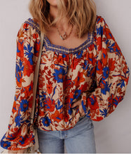 Load image into Gallery viewer, Kara Floral Print Square Neck Backless Top