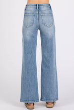 Load image into Gallery viewer, Petra153 - P1371W-MD HIGH RISE STRETCH SLIM WIDE LEG W/ DESTROYED HEM