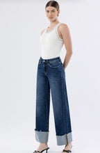 Load image into Gallery viewer, Julie Lovervet High Rise Cuffed Wide Leg Jeans
