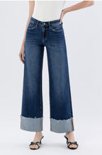 Load image into Gallery viewer, Julie Lovervet High Rise Cuffed Wide Leg Jeans
