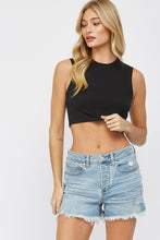 Load image into Gallery viewer, Mica Cool Blue HIGH RISE Shorts
