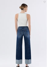Load image into Gallery viewer, Julie Lovervet High Rise Cuffed Wide Leg Jeans
