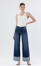 Load image into Gallery viewer, Julie Lovervet High Rise Cuffed Wide Leg Jeans
