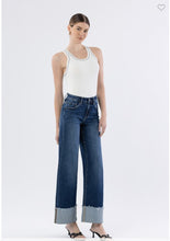 Load image into Gallery viewer, Julie Lovervet High Rise Cuffed Wide Leg Jeans
