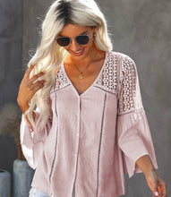 Load image into Gallery viewer, Alina Pink Boho Style Top
