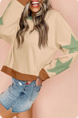 Marilyn Star Patchwork Sweatshirt