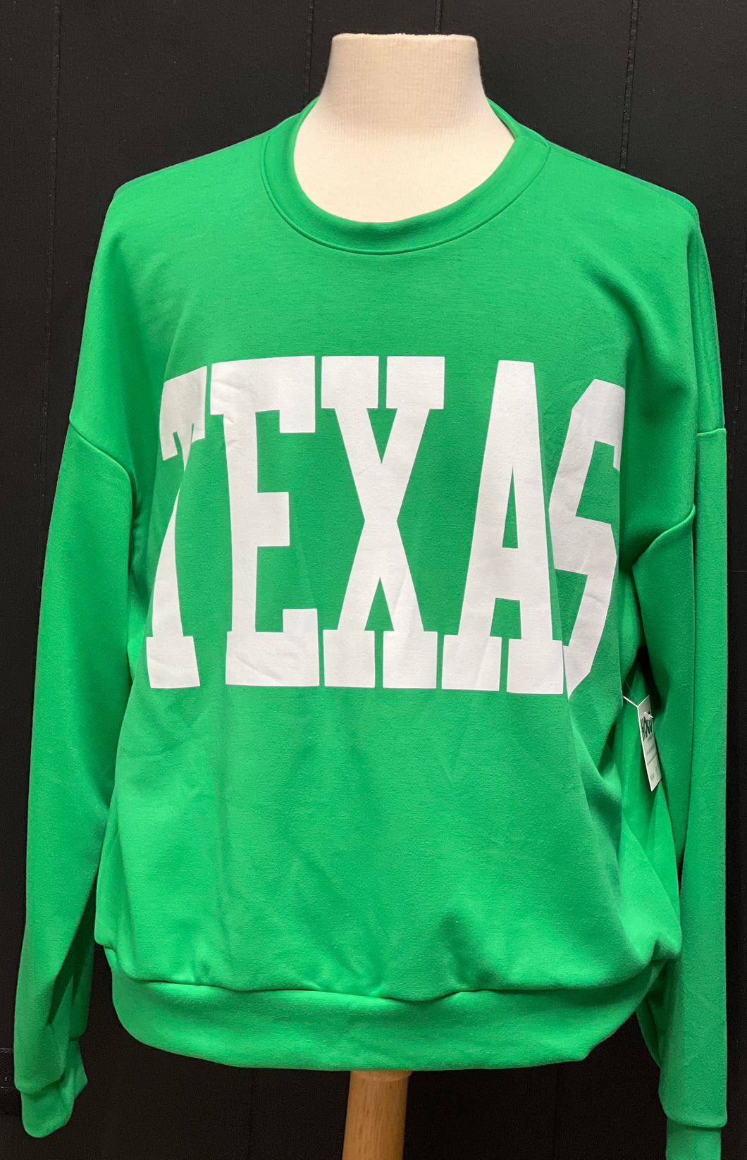 TEXAS Light Scuba Feel Green Sweatshirt