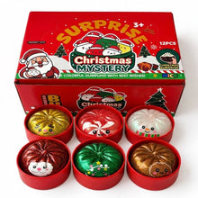Load image into Gallery viewer, Aili's Corner - Christmas Holiday Glitter Slow-Rise Sugar Squeeze Maltose Dumpling Squishy Fidget Toy
