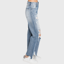 Load image into Gallery viewer, Petra153 - P558VXF-MD DISTRESSED HIGH RISE RIGID VINTAGE CROPPED FLARE
