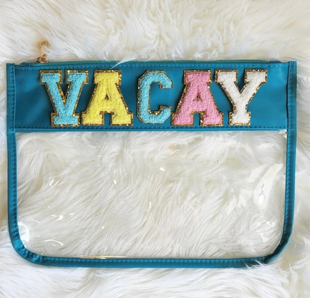 VACAY Cosmetic Bag with Clear Window