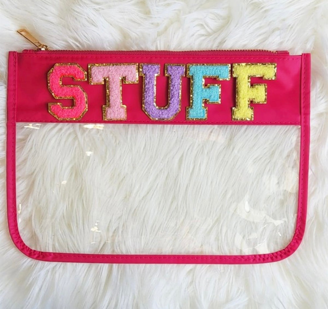 STUFF Cosmetic Bag with Clear Window
