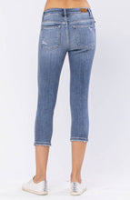 Load image into Gallery viewer, Judy Blue Sandi High Waist Medium Wash Destroyed Skinny Capri Jeans
