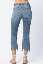 Load image into Gallery viewer, Judy Blue Drew Cropped High Waist Chewed Hem Bootcut Jeans
