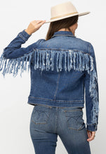 Load image into Gallery viewer, Sissy Fringed Judy Blue Jacket
